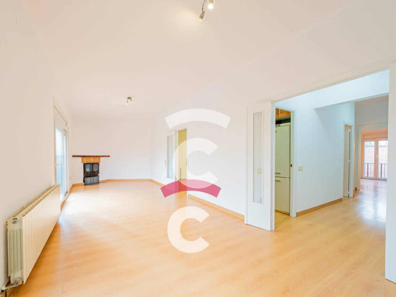 Living room of House or chalet for sale in Santa Eugènia de Berga  with Heating, Private garden and Parquet flooring