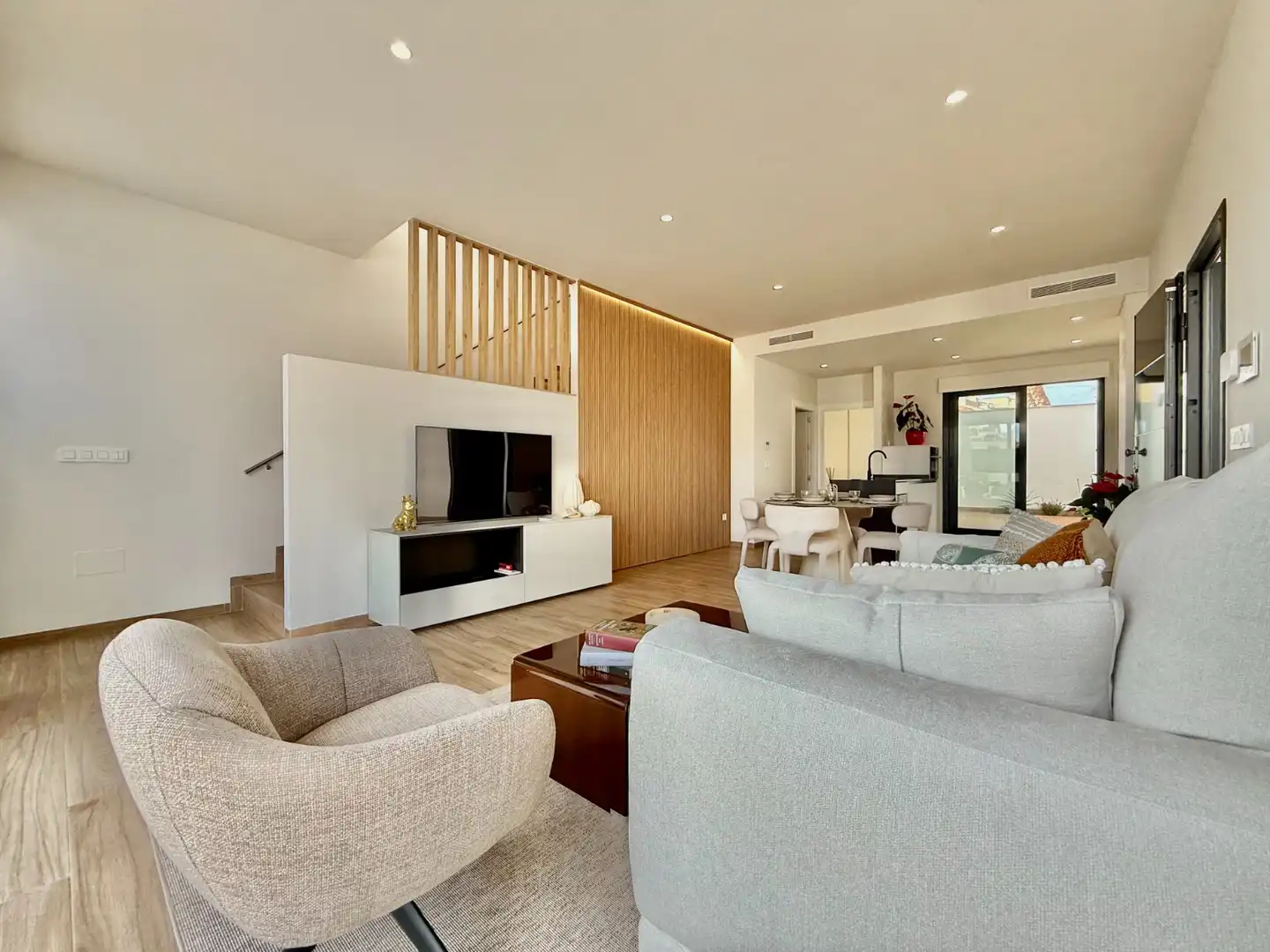 Sala de estar de Casa o chalet en venta en San Pedro del Pinatar con Jardín privado, Terraza y Trastero
