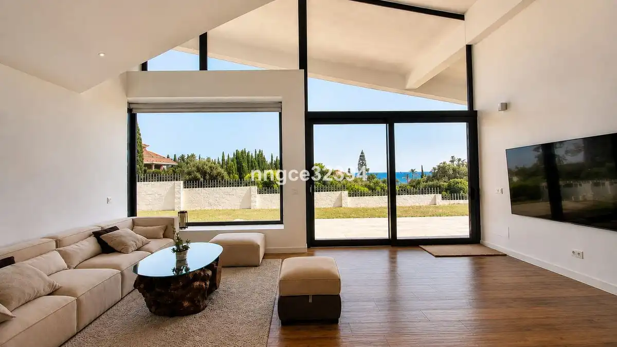 Living room of Houses for sale in Estepona  with Air Conditioner, Private garden and Terrace