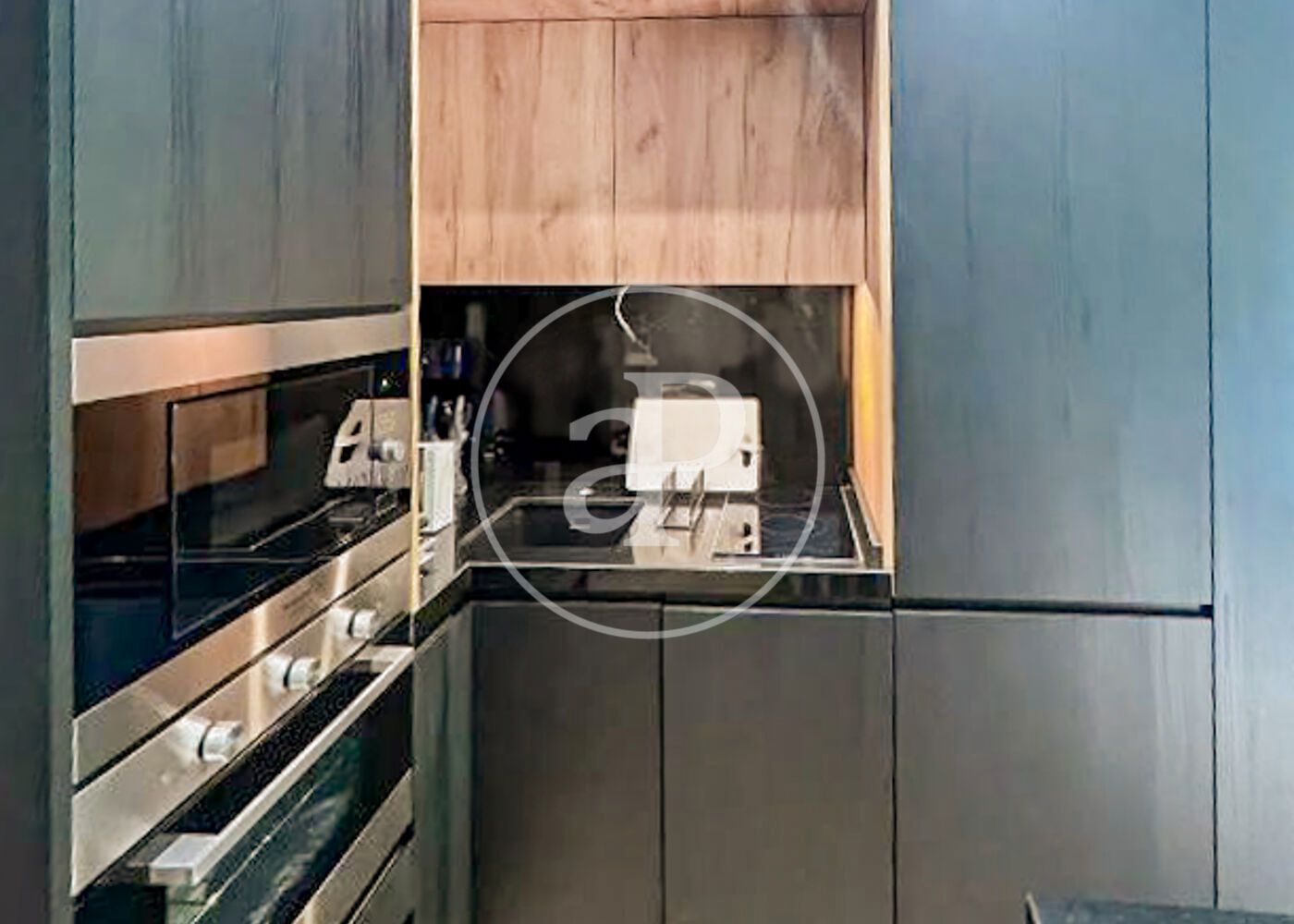 Kitchen of Flat for sale in  Madrid Capital  with Air Conditioner, Heating and Furnished