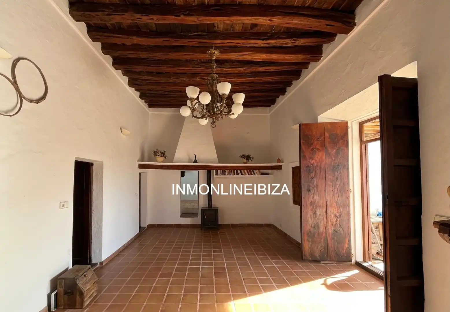 Haus oder Chalet zur Miete in Sant Joan de Labritja mit Privatgarten, Terrasse und Schwimmbad
