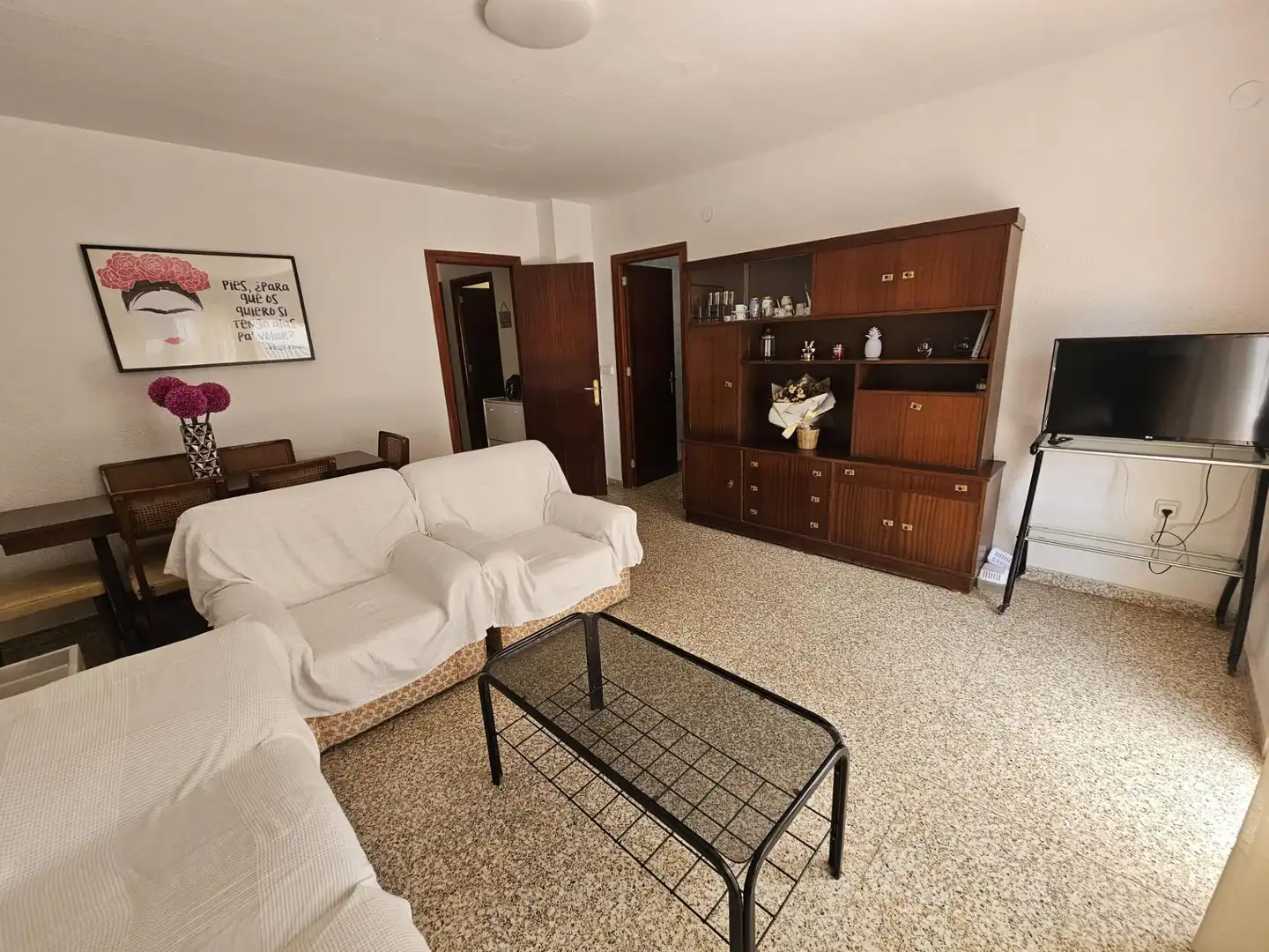 Sala d'estar de Casa adosada en venda en Sueca amb Aire condicionat, Terrassa i Moblat
