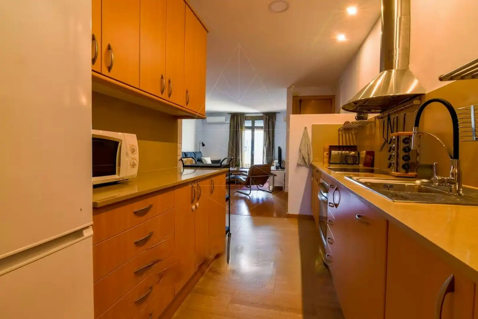 Cocina de Piso de alquiler en Barcelona con Aire acondicionado, Calefacción y Amueblado