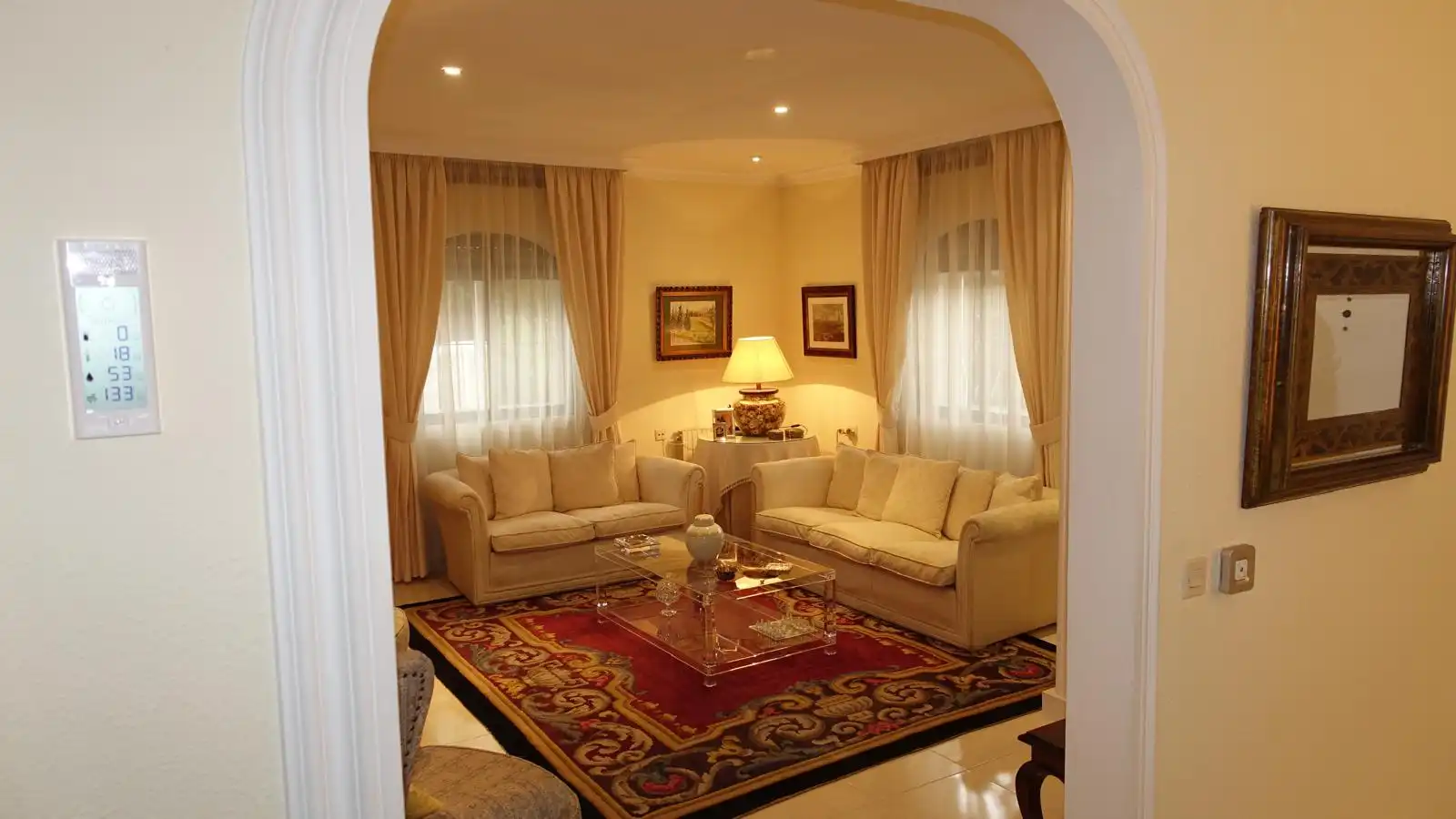Sala de estar de Casa o chalet en venta en Albolote con Aire acondicionado, Calefacción y Piscina