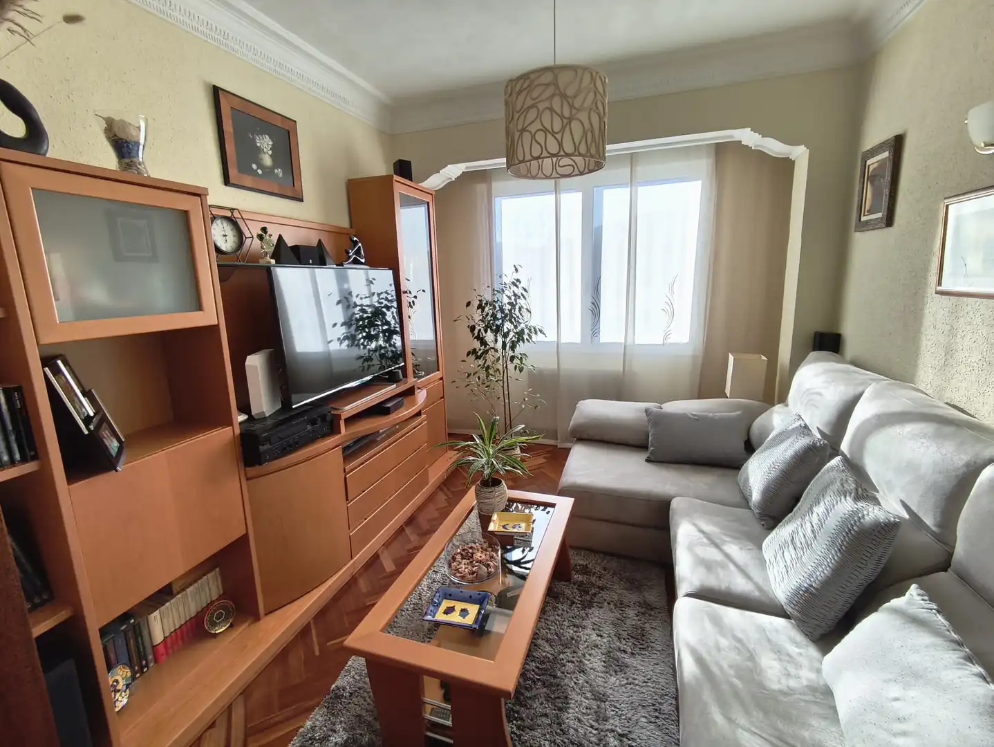 Sala de estar de Piso en venta en Barakaldo  con Calefacción, Amueblado y Balcón