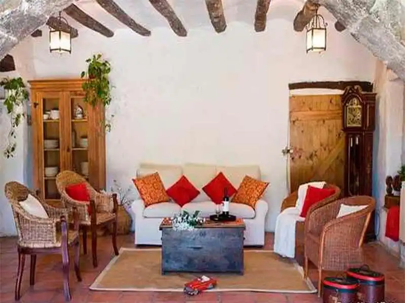 Sala de estar de Finca rústica en venta en Sant Sadurní d'Anoia con Aire acondicionado, Calefacción y Jardín privado