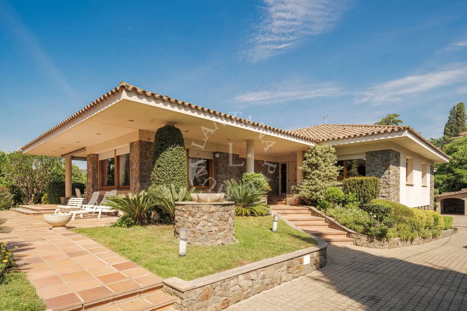 Jardín de Casa o chalet en venta en La Garriga