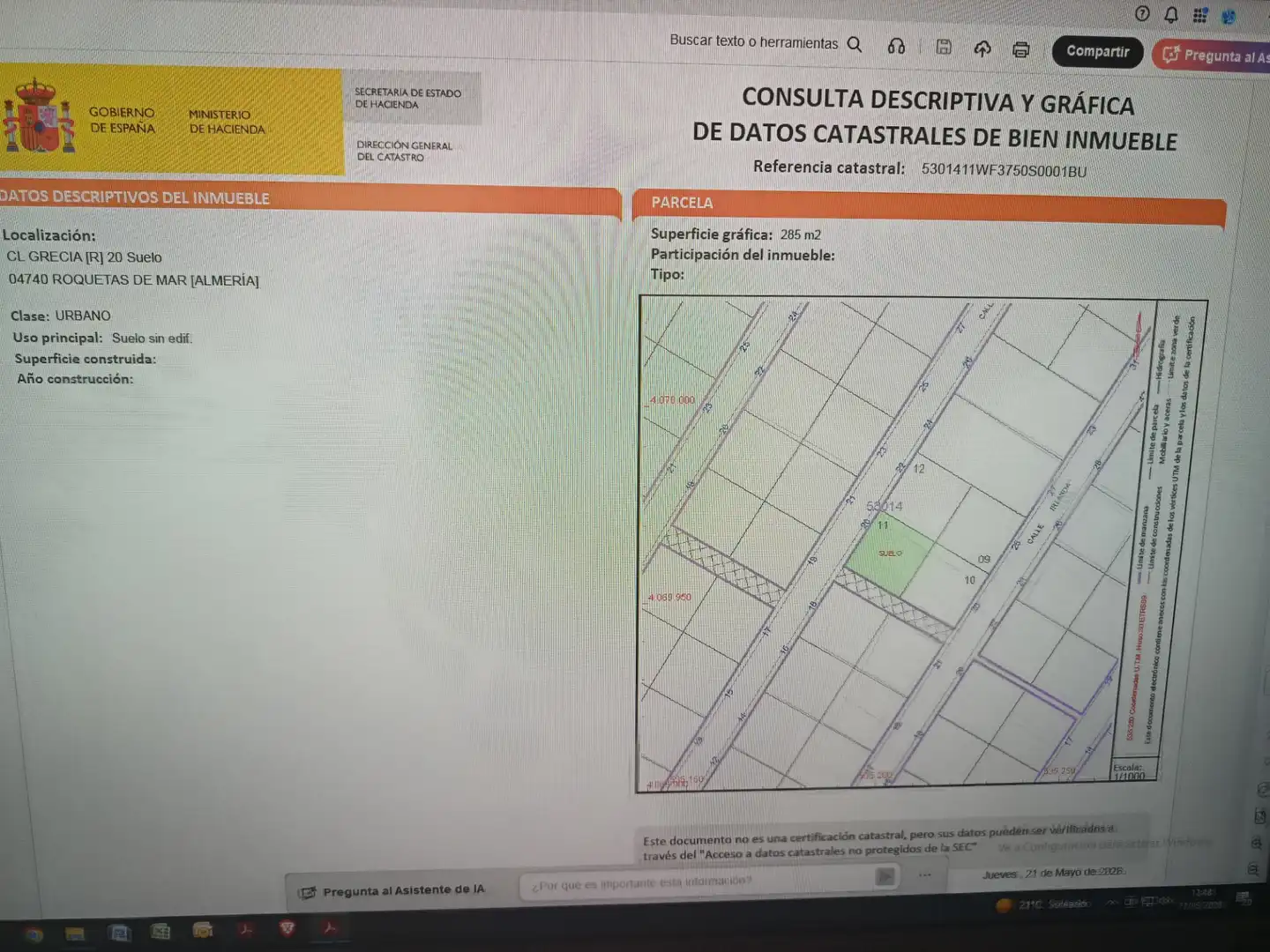 Residencial en venda en Roquetas de Mar