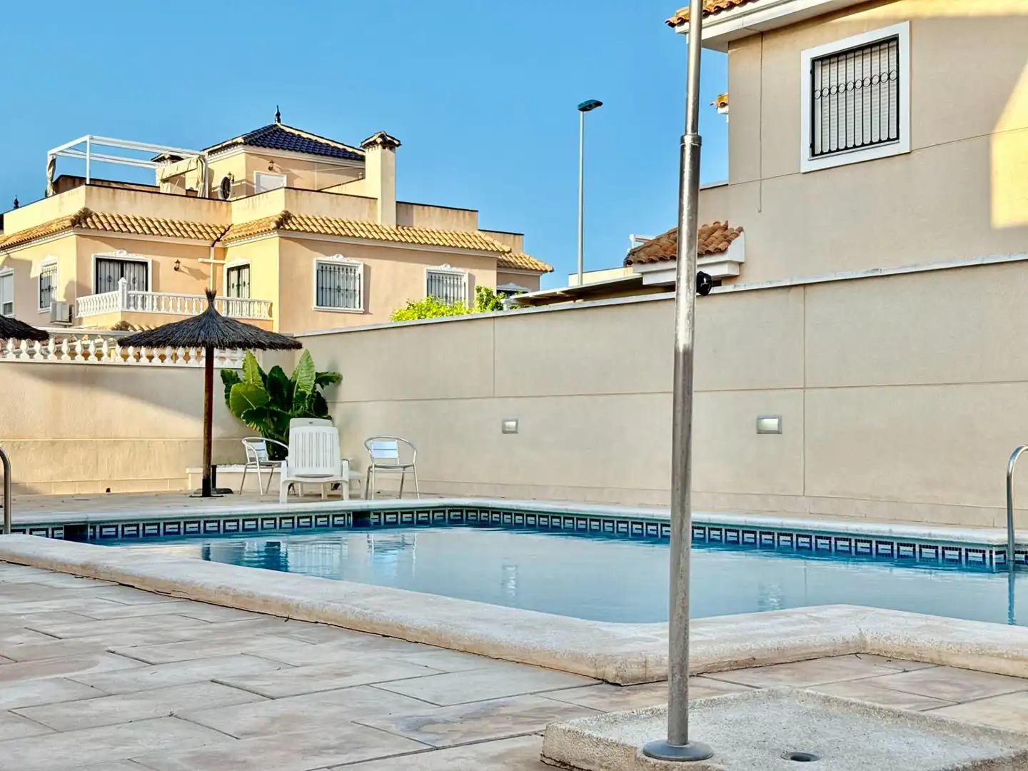 Swimming pool of Detached homes for sale in Pilar de la Horadada  with Air Conditioner, Private garden and Terrace