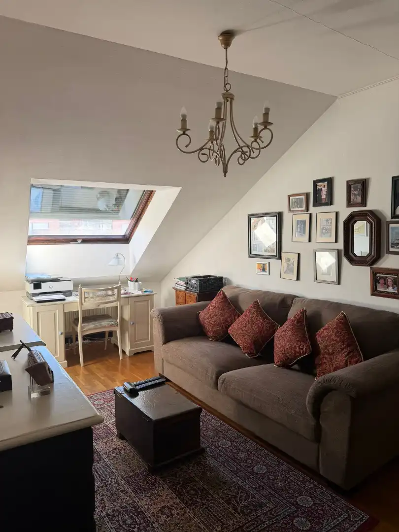 Sala d'estar de Dúplex en venda en Oviedo  amb Calefacció, Parquet i Moblat
