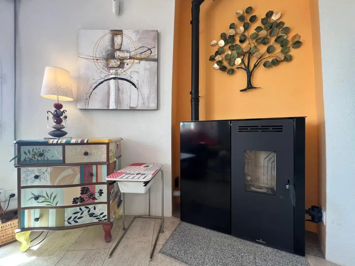 Sala d'estar de Finca rústica en venda en L'Ampolla amb Aire condicionat, Jardí privat i Terrassa