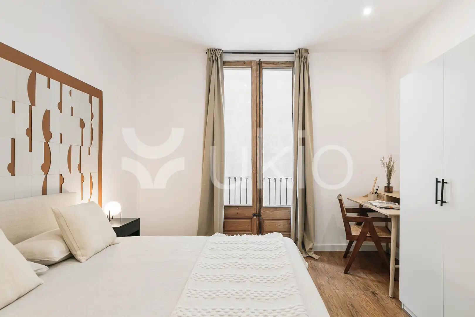 Bedroom of Apartments for rent in Barcelona  with Air Conditioner, Heating and Furnished