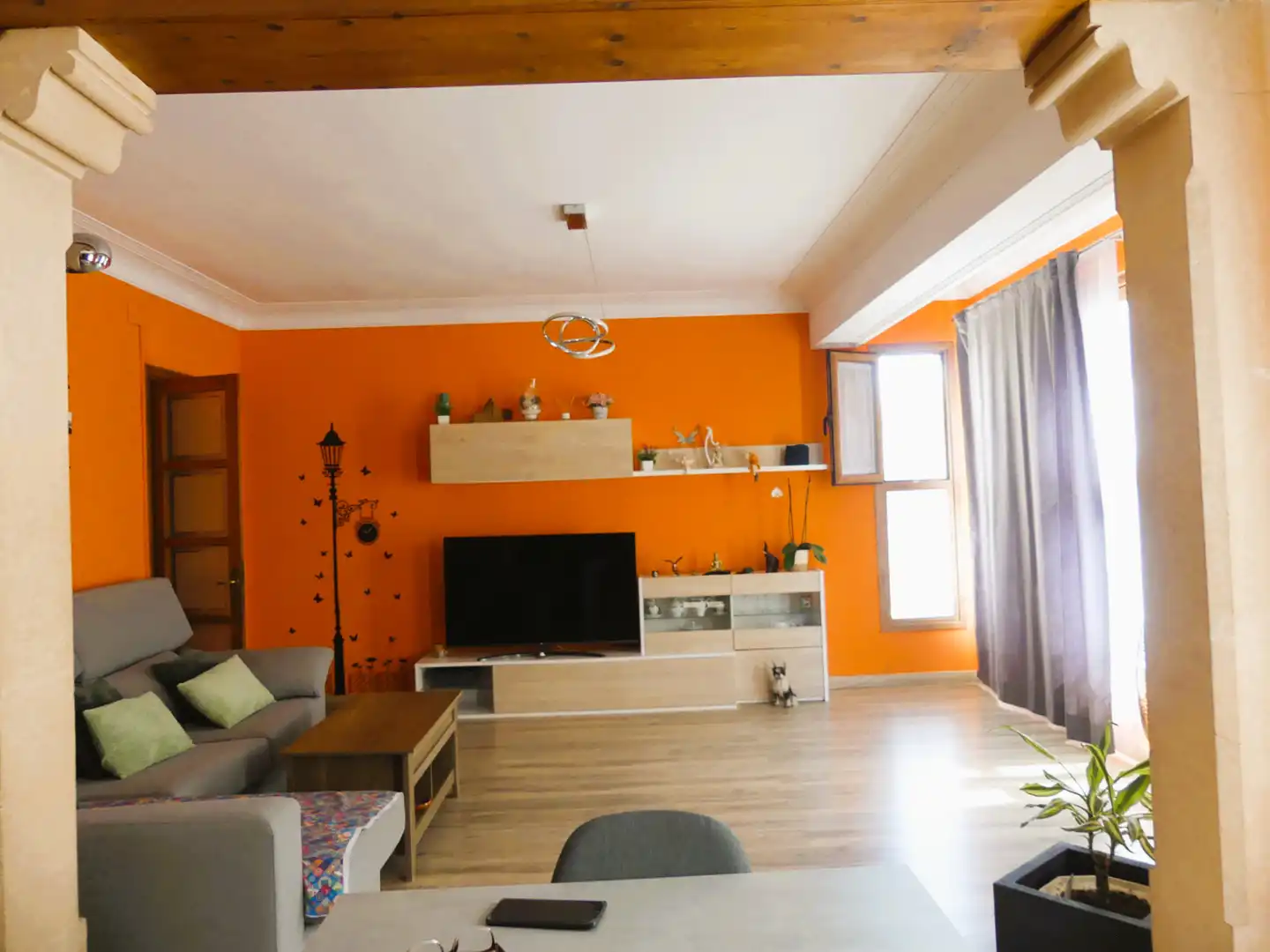 Sala de estar de Piso en venta en  Palma de Mallorca con Aire acondicionado, Calefacción y Parquet