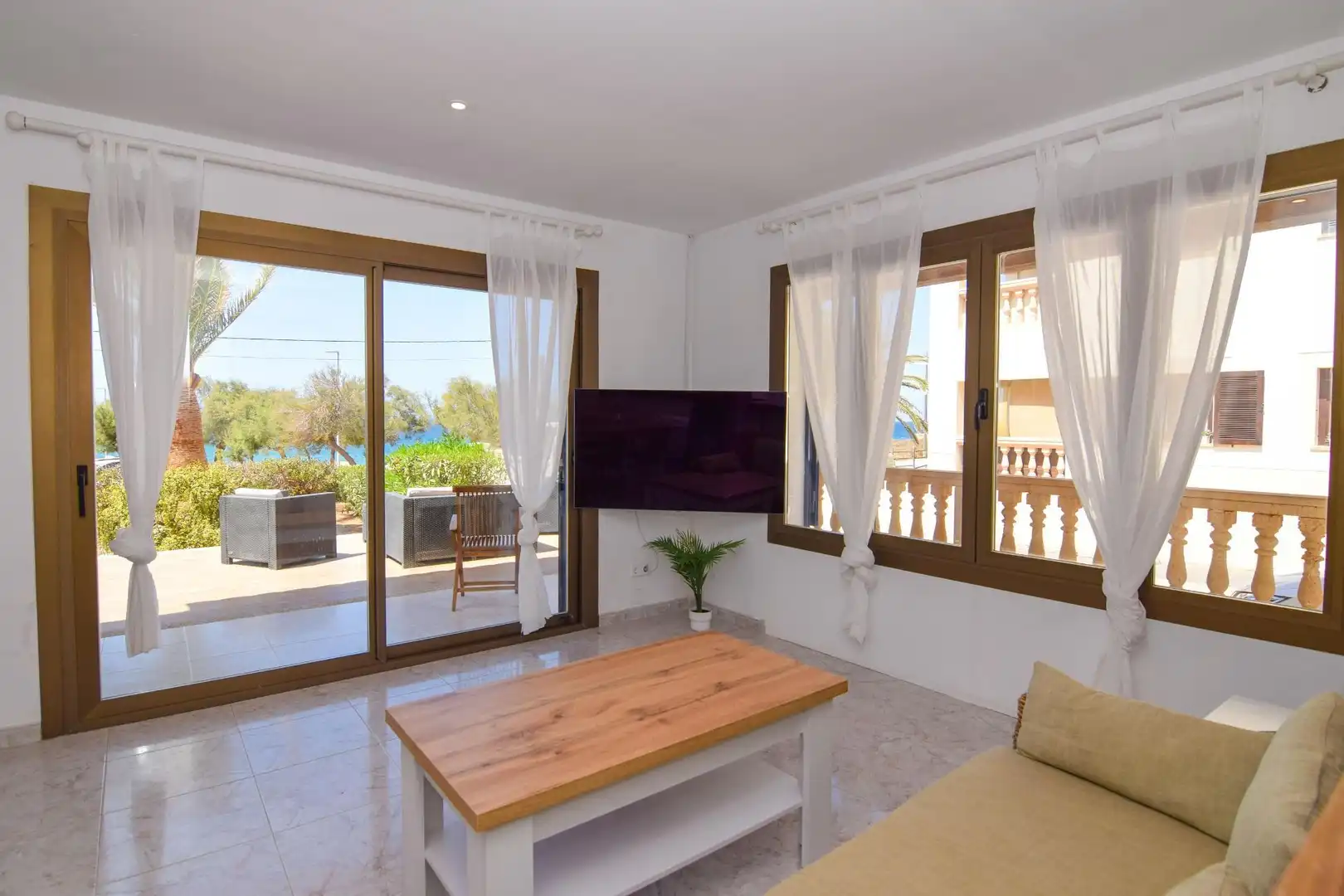 Sala d'estar de Casa o xalet de lloguer en Artà amb Aire condicionat, Calefacció i Jardí privat