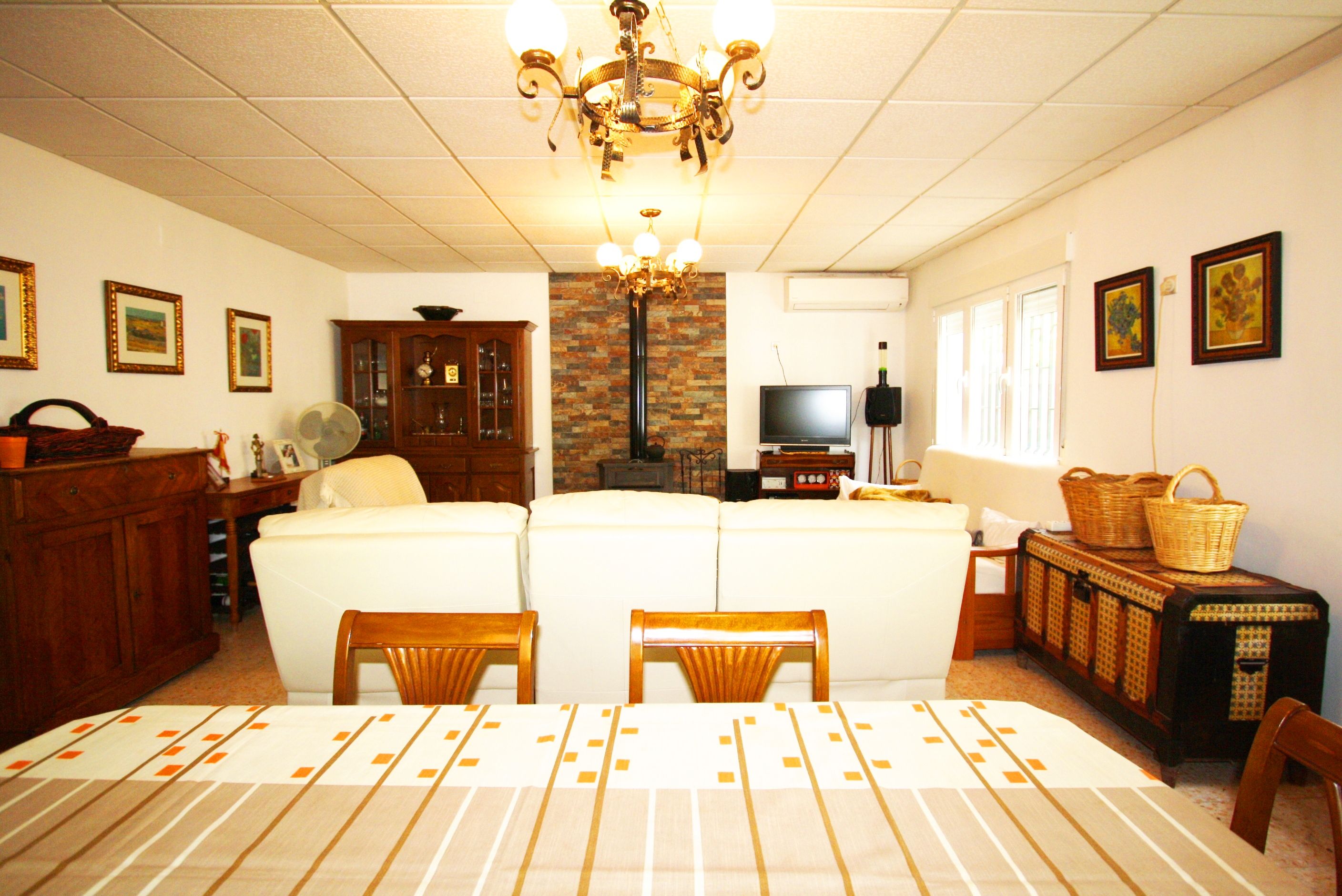 Living room of House or chalet for sale in  Albacete Capital  with Air Conditioner, Heating and Private garden