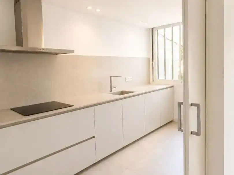 Kitchen of Flat for rent in Pollença  with Air Conditioner, Private garden and Furnished