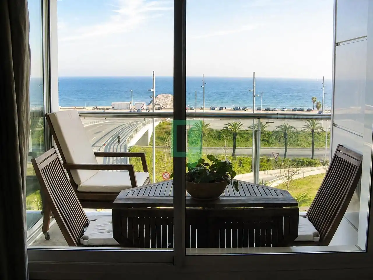 Terraza de Piso de alquiler en Barcelona con Aire acondicionado y Terraza
