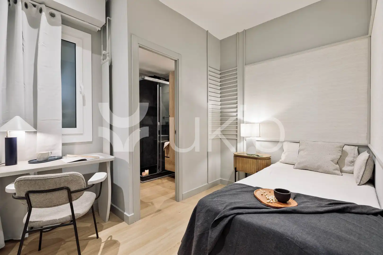 Bedroom of Apartments for rent in Barcelona  with Air Conditioner, Heating and Terrace