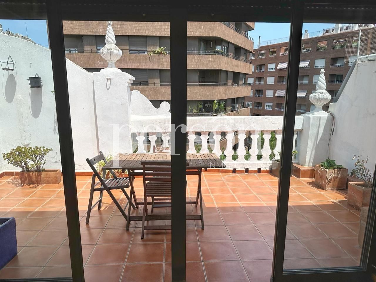 Terrassa de Dúplex de lloguer en  Valencia Capital amb Aire condicionat, Terrassa i Moblat