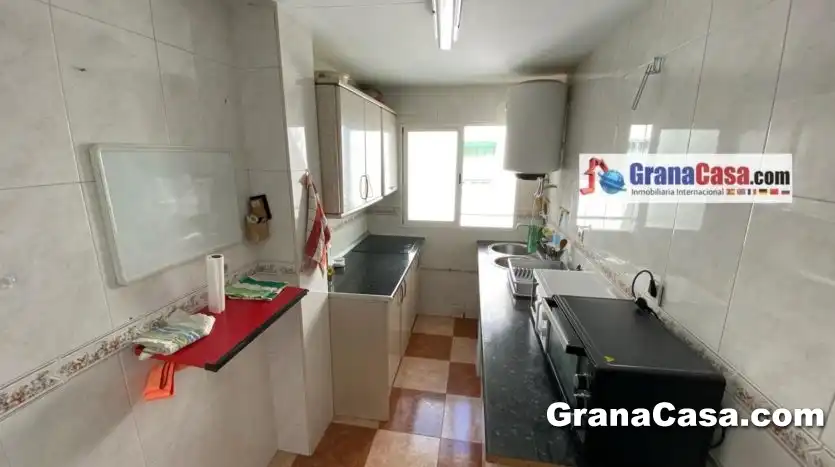 Kitchen of Attic for rent in Granada  with Air Conditioner, Heating and Terrace