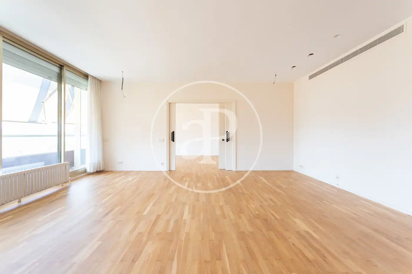 Living room of Flat for rent in Barcelona  with Air Conditioner, Heating and Private garden