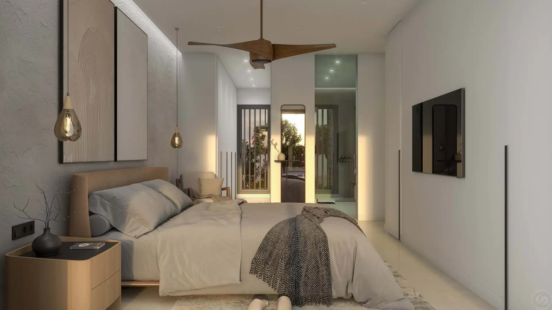 Habitación de Casa o chalet en venta en Cuevas del Almanzora con Aire acondicionado, Calefacción y Jardín privado