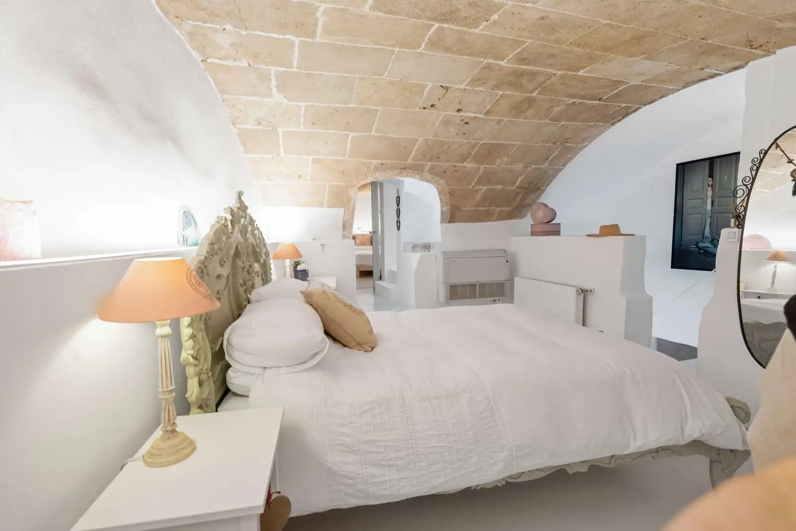 Schlafzimmer von Erdgeschoss zum Verkauf in  Palma de Mallorca mit Klimaanlage, Parkett und Möbliert