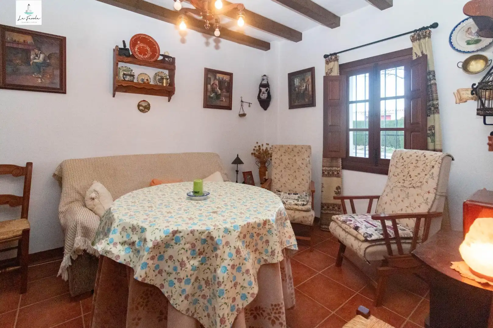 Menjador de Casa adosada en venda en Archidona amb Jardí privat i Moblat