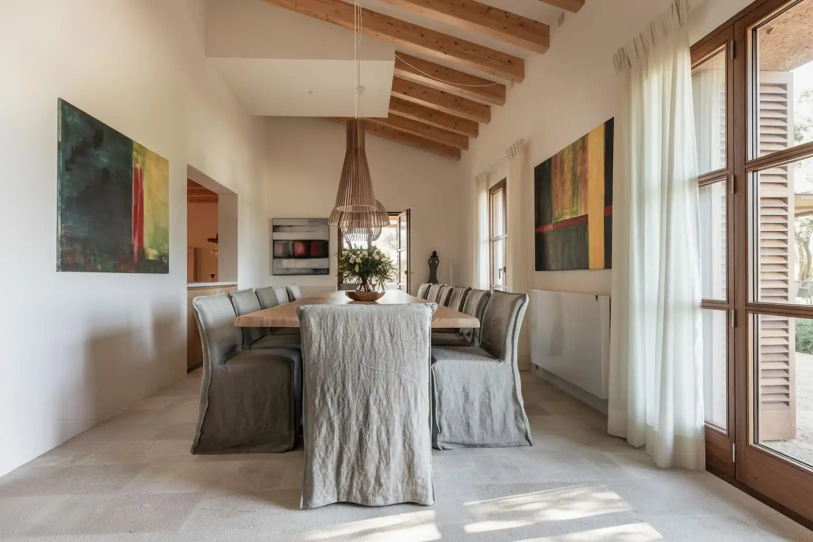 Dining room of Country homes for sale in Sant Llorenç des Cardassar  with Air Conditioner, Heating and Private garden