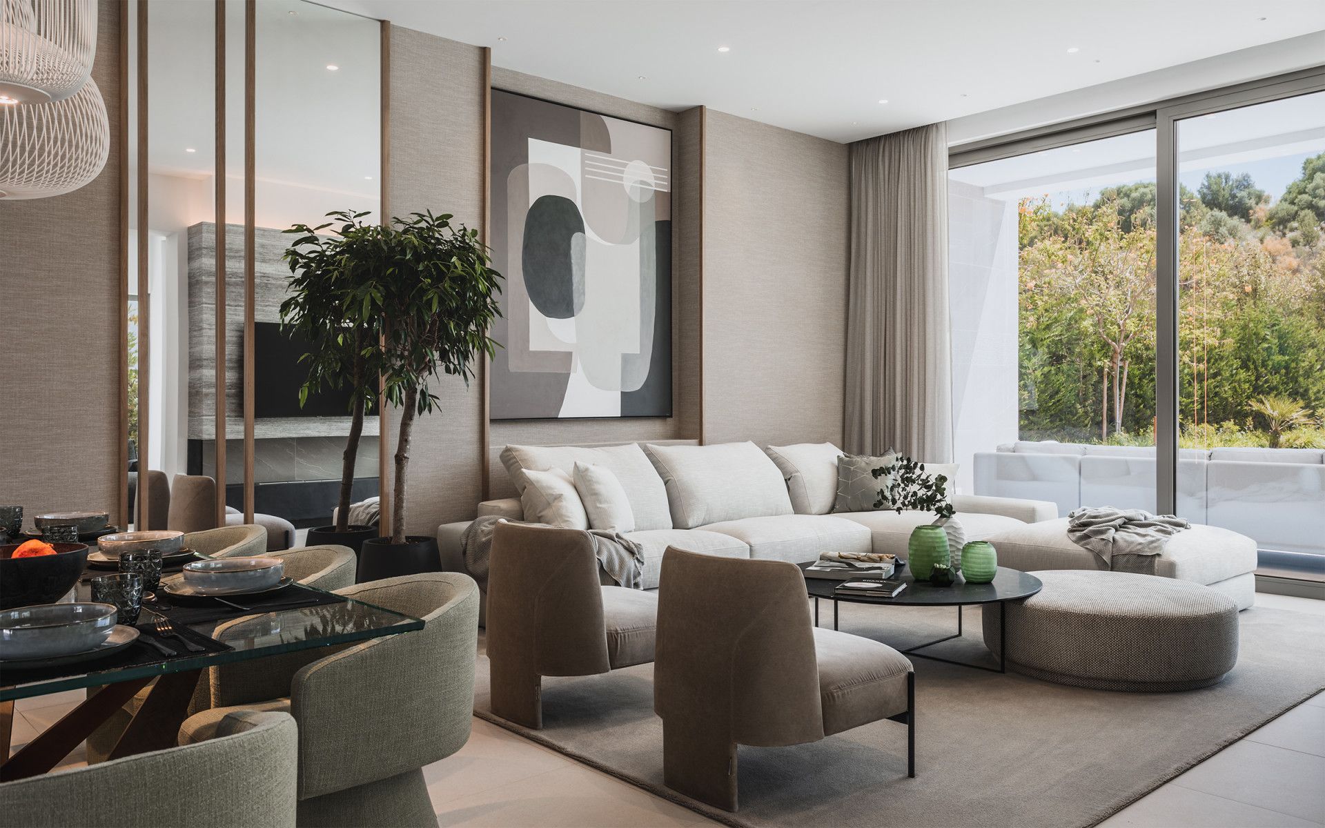 Living room of House or chalet for sale in Benahavís  with Air Conditioner, Private garden and Terrace