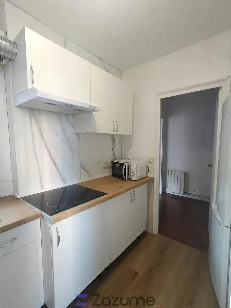 Cuina de Pis de lloguer en Barcelona amb Rentadora i Microones