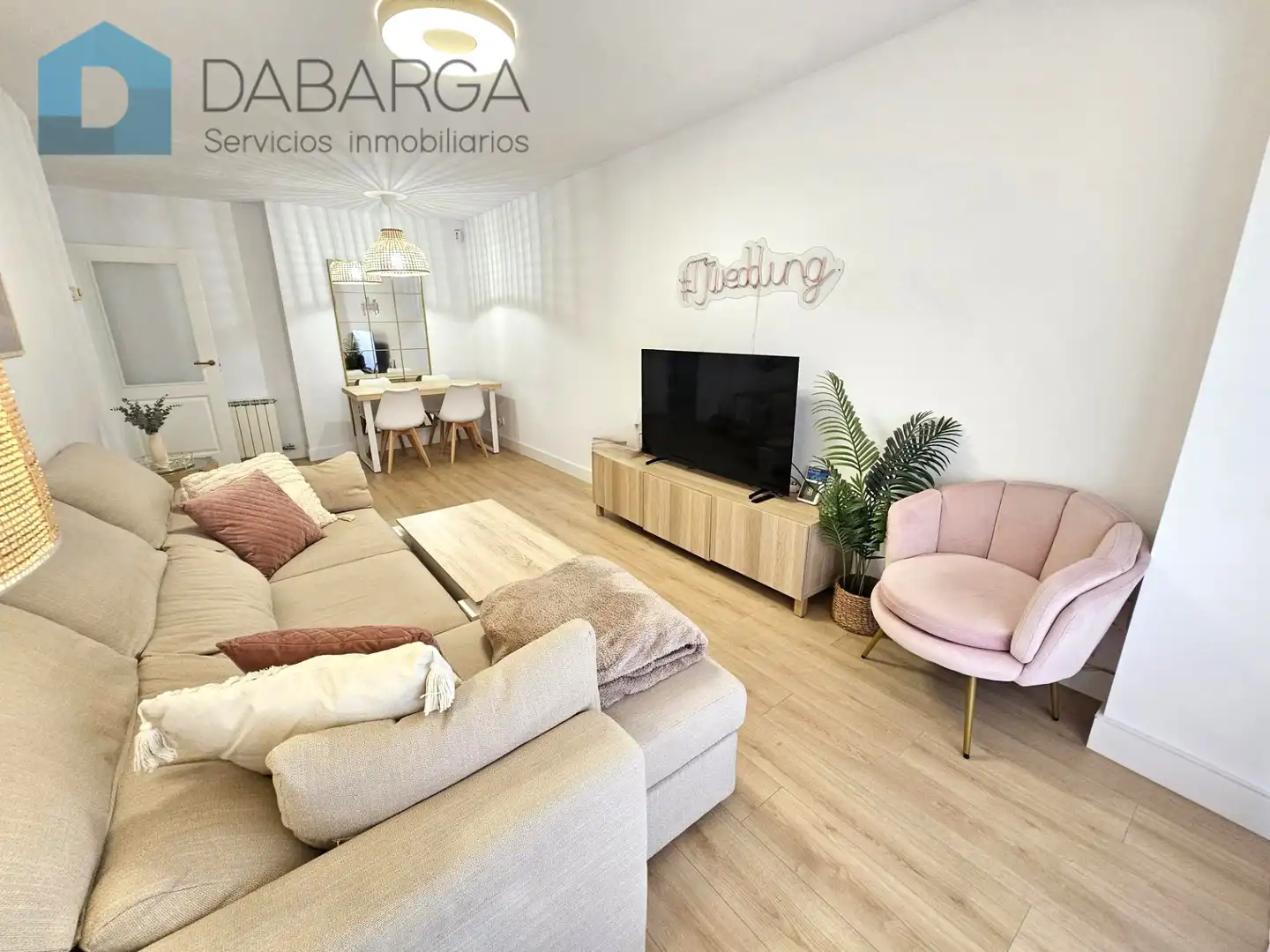 Wohnzimmer von Wohnung zum Verkauf in Molins de Rei mit Klimaanlage, Heizung und Parkett