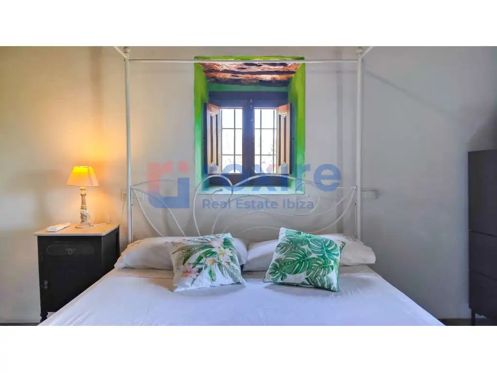 Bedroom of Country homes for rent in Sant Josep de sa Talaia  with Air Conditioner, Private garden and Terrace