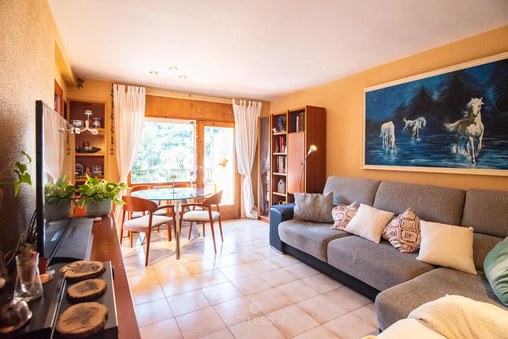 Sala de estar de Casa o chalet en venta en Barcelona con Calefacción, Jardín privado y Terraza