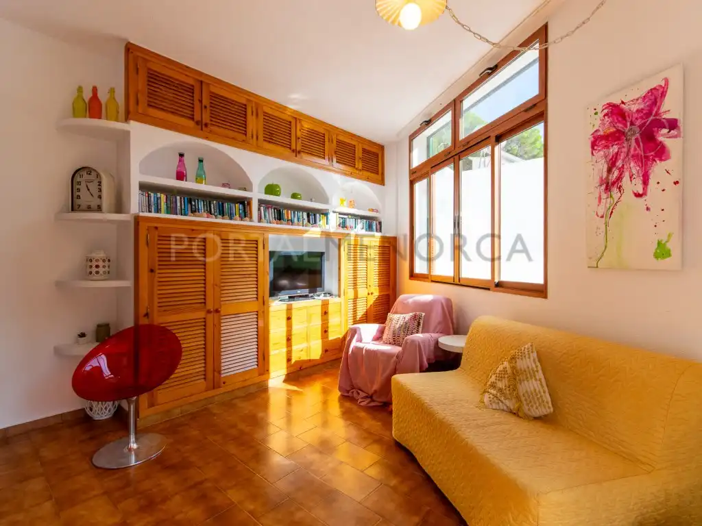 Sala de estar de Apartamento en venta en Ferreries con Aire acondicionado y Terraza