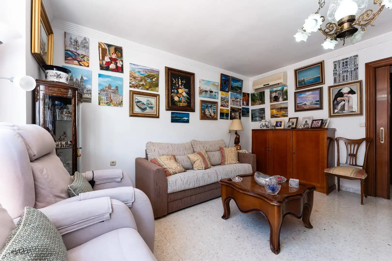 Living room of Flat for sale in Málaga  with Air Conditioner and Heating