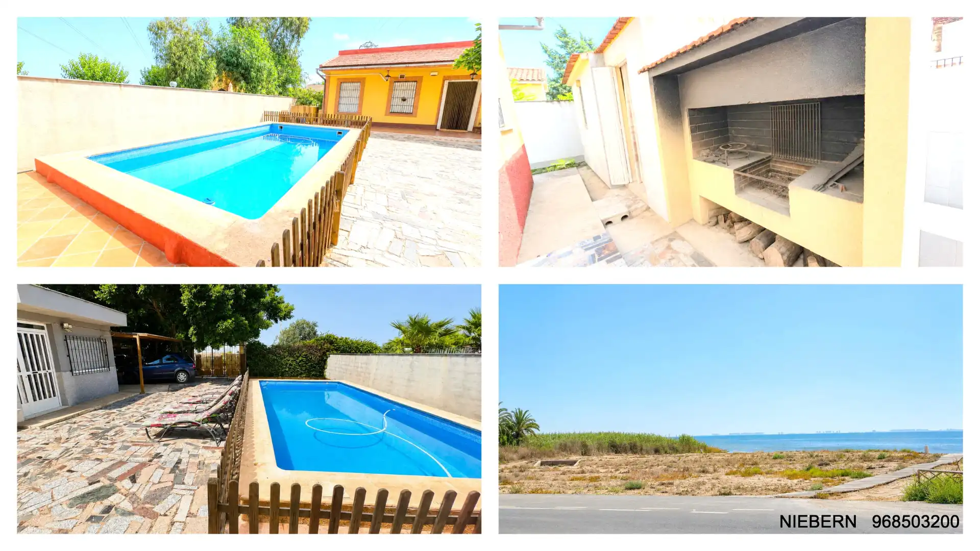Vista exterior de Casa o xalet en venda en Cartagena amb Aire condicionat, Jardí privat i Terrassa