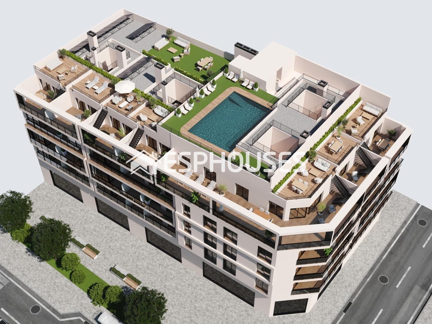 Exterior view of Attic for sale in Alicante / Alacant  with Terrace, Balcony and Community pool