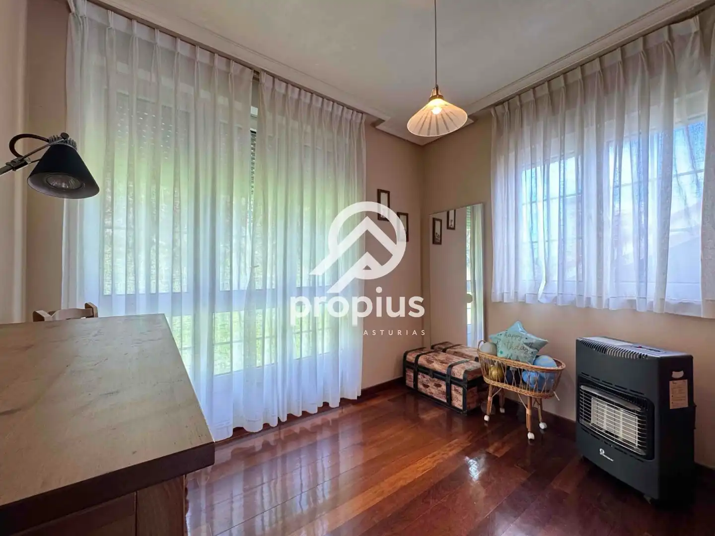 Bedroom of Houses for sale in Avilés  with Heating, Private garden and Parquet flooring