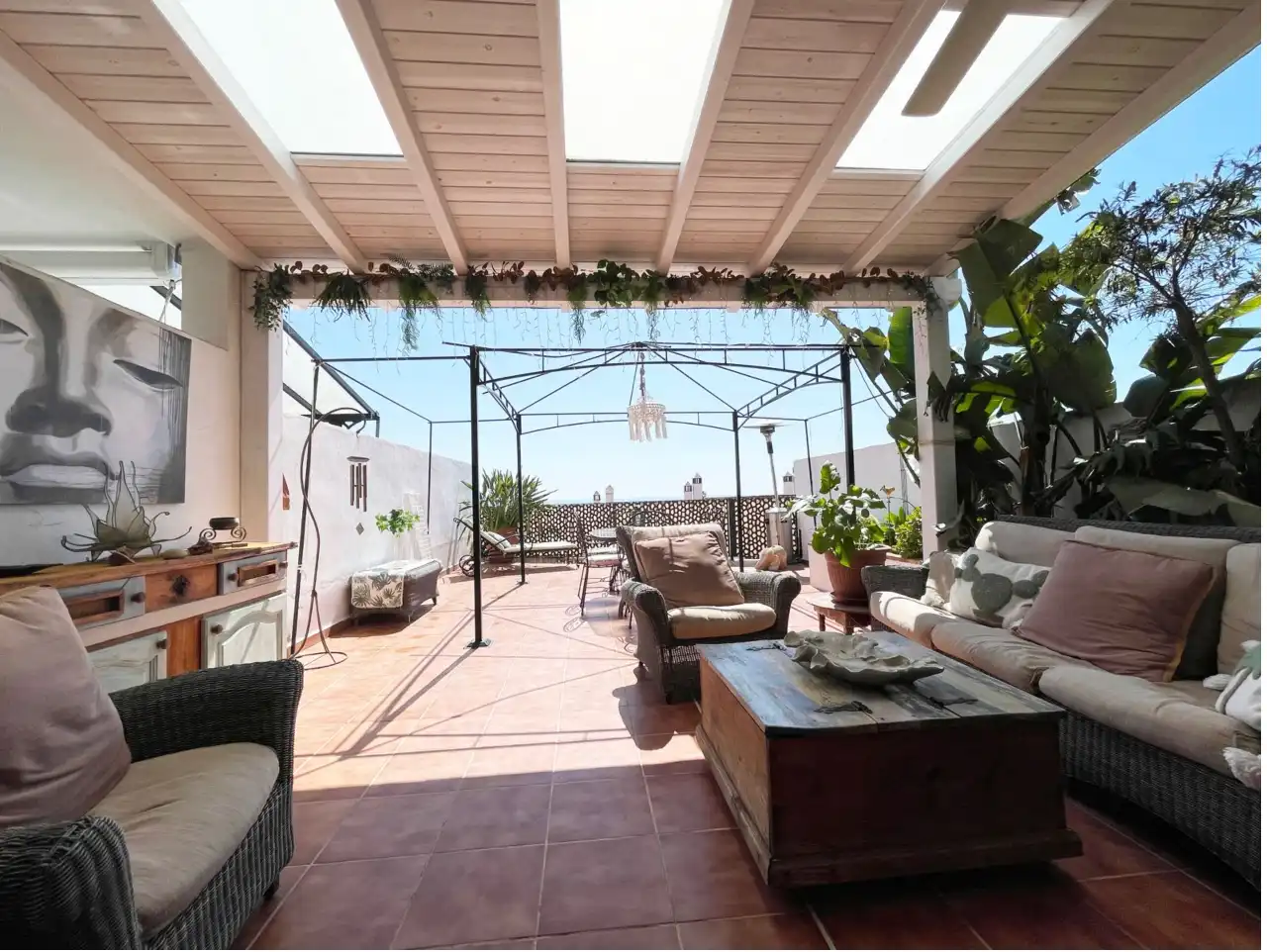 Terraza de Casa adosada en venta en Vélez-Málaga con Jardín privado, Terraza y Trastero