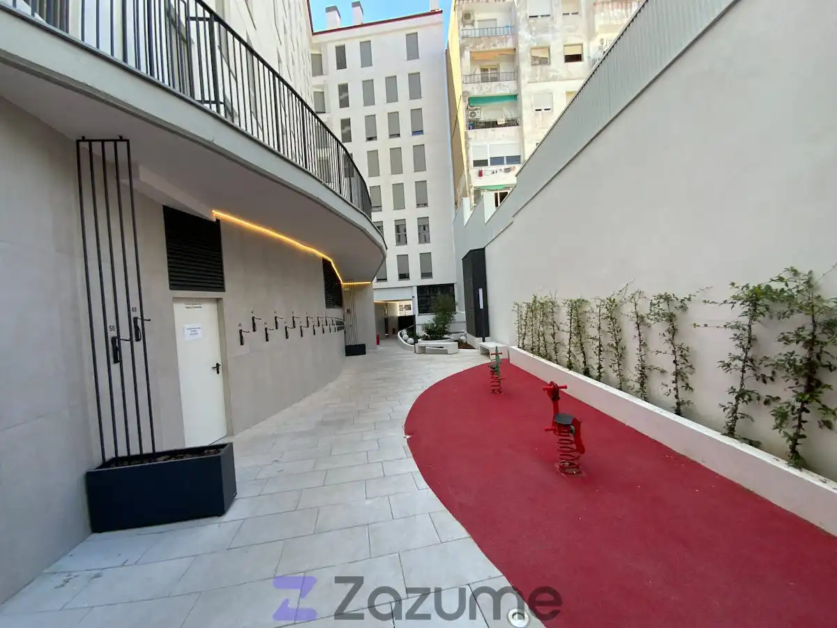 Terrace of Flat for rent in Valencia  with Air Conditioner, Heating and Private garden