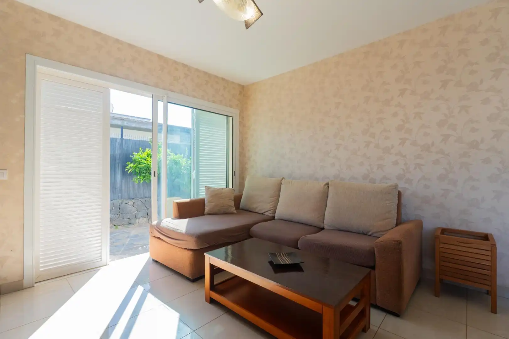 Sala d'estar de Casa o xalet de lloguer en La Orotava amb Jardí privat, Parquet i Terrassa