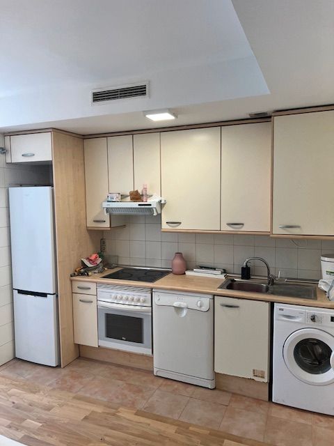 Kitchen of Apartment to rent in  Madrid Capital  with Air Conditioner, Heating and Parquet flooring
