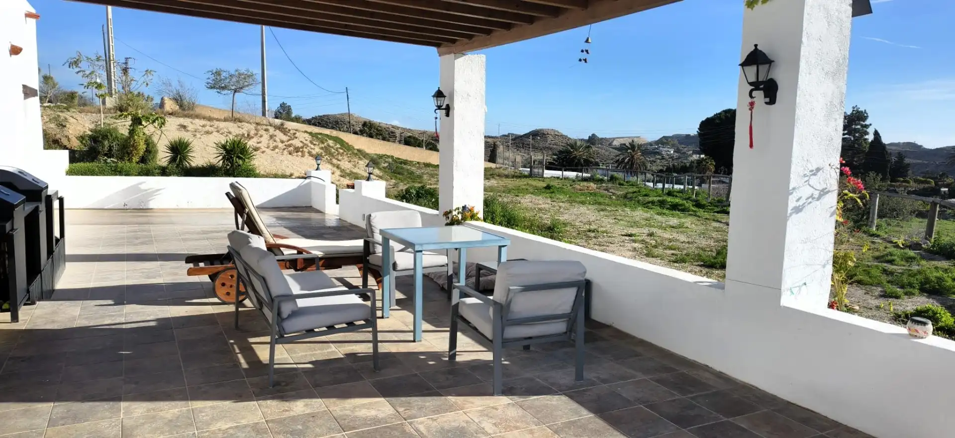 Terrassa de Casa o xalet en venda en Pechina amb Aire condicionat, Jardí privat i Terrassa