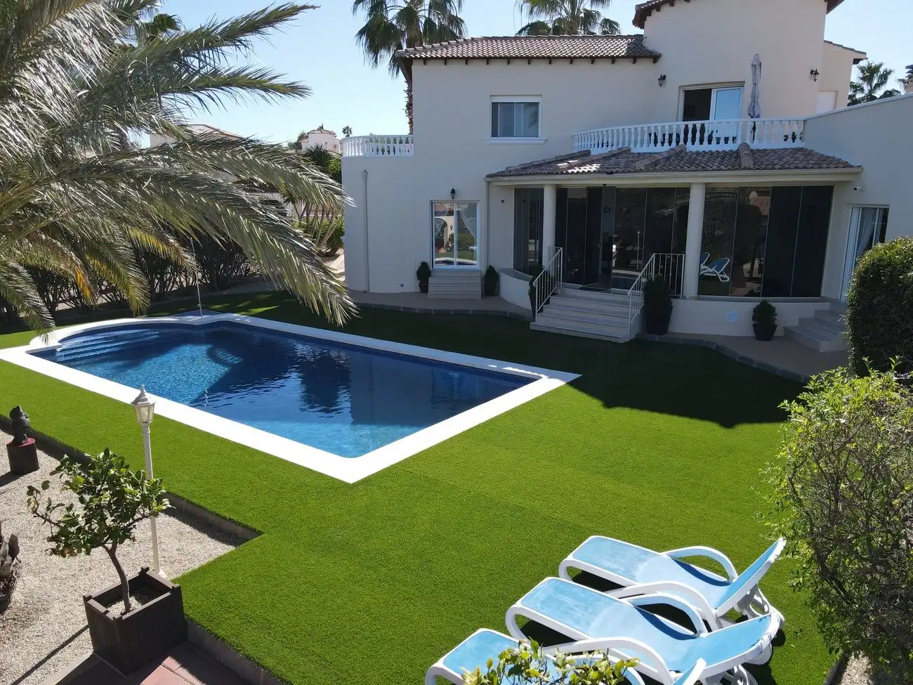 Swimming pool of Houses for sale in Campos del Río  with Heating, Private garden and Swimming Pool