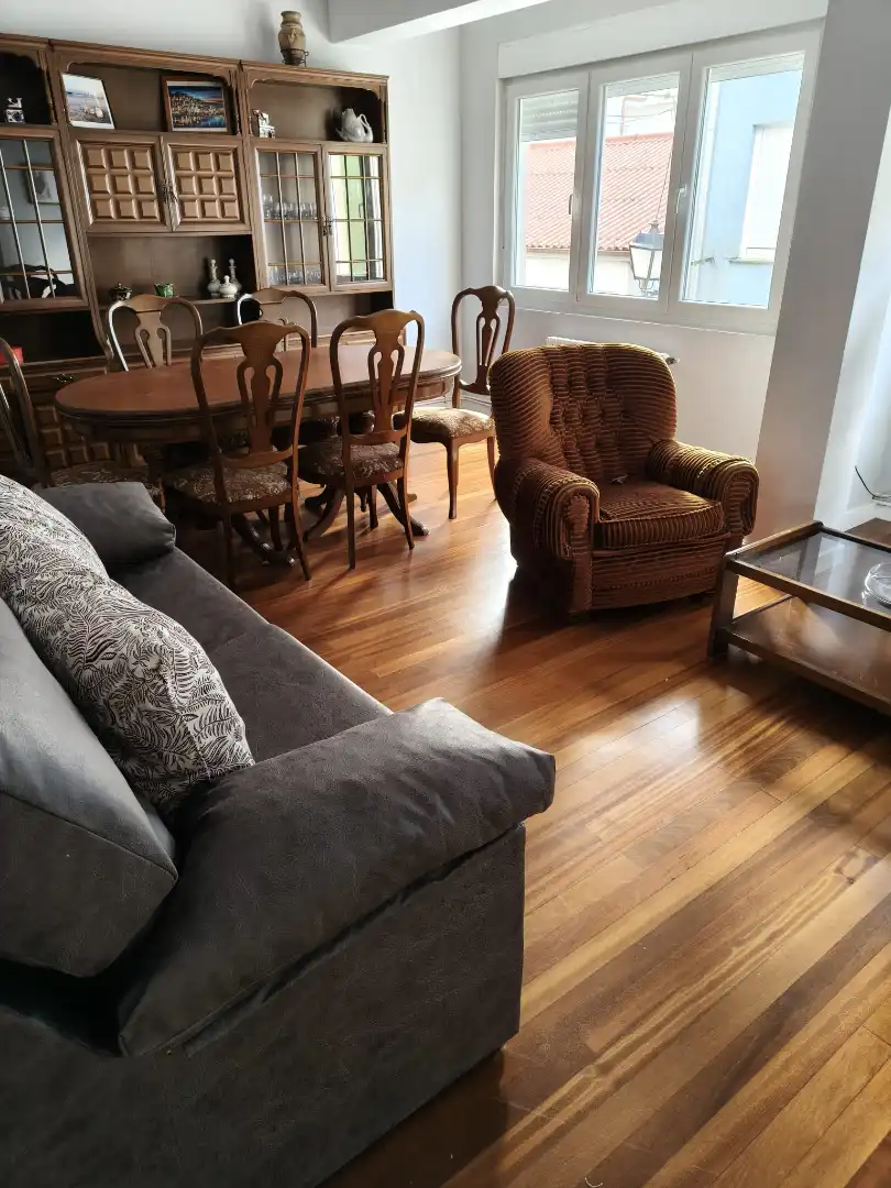 Living room of Flat for rent in Fisterra  with Furnished, Oven and Washing machine