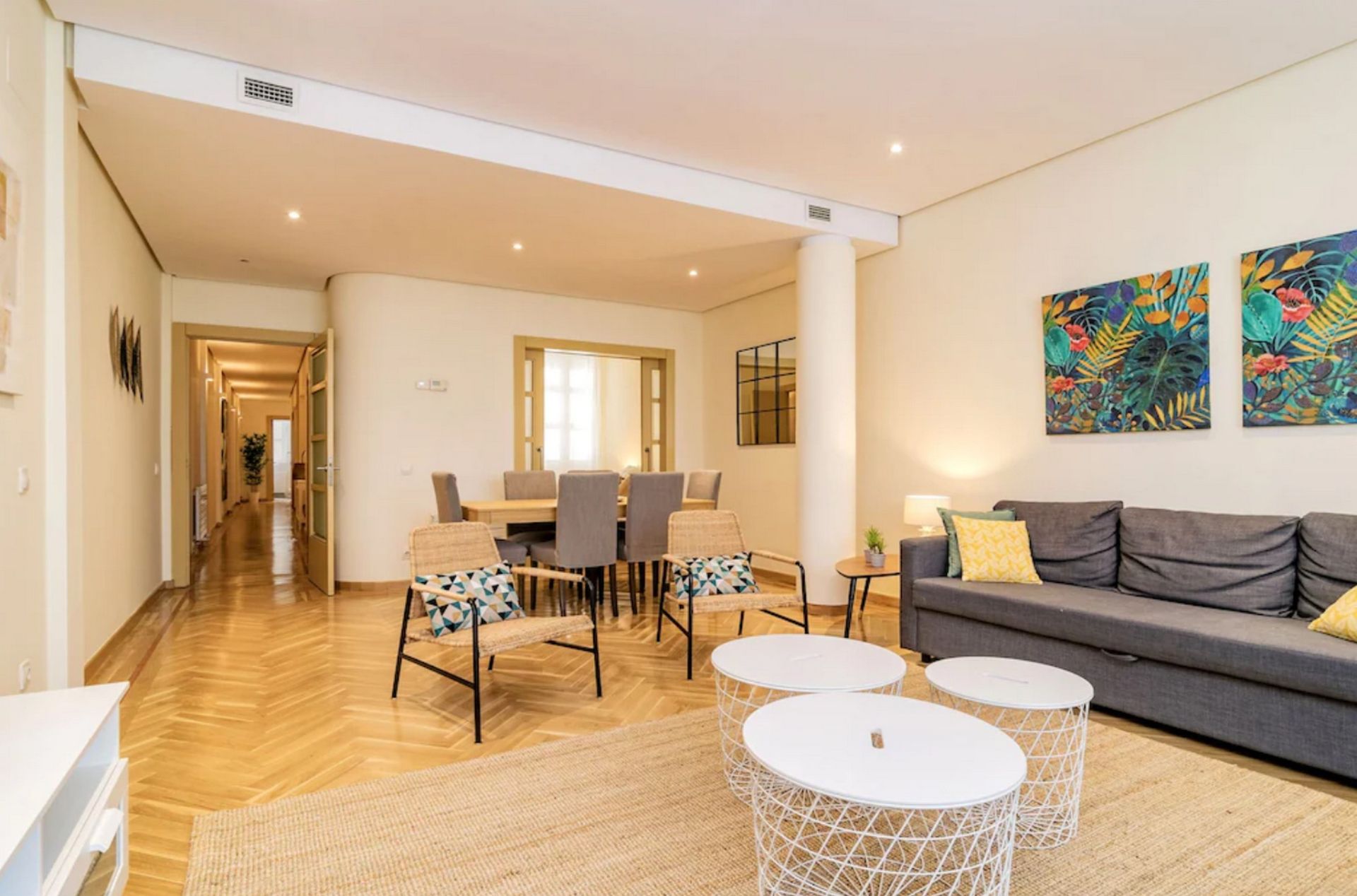 Living room of Flat to rent in Sabadell  with Air Conditioner, Storage room and Furnished