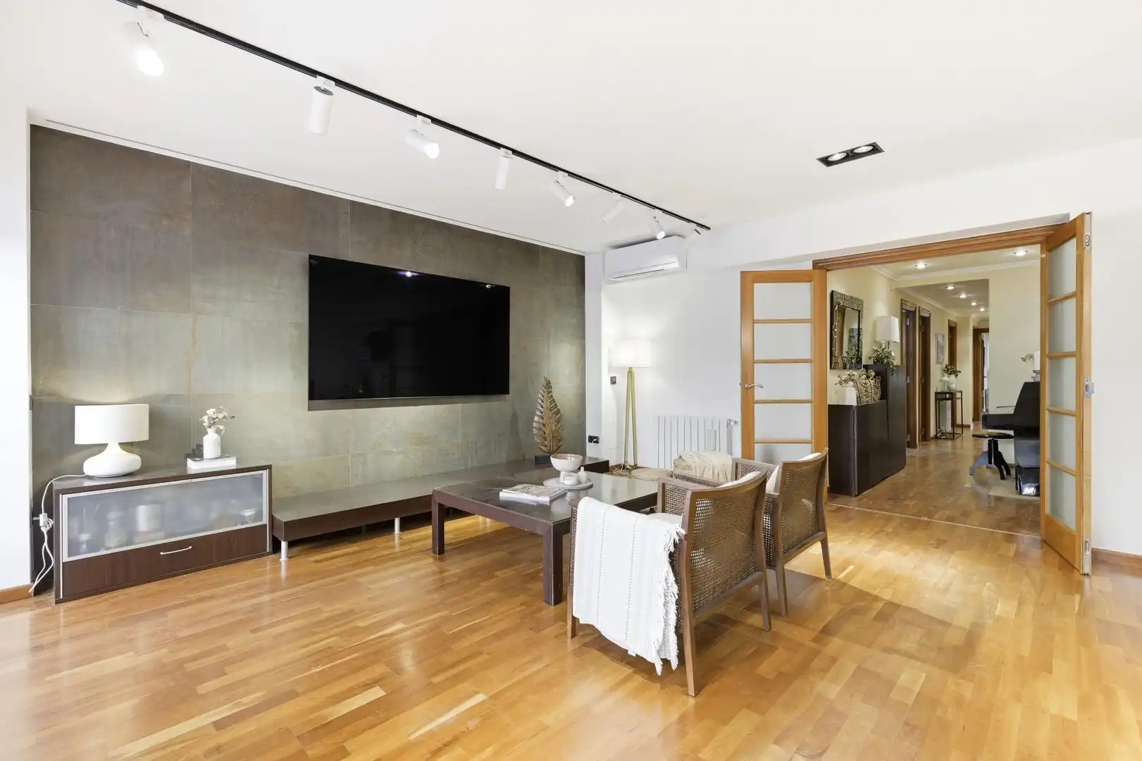 Sala de estar de Piso en venta en Sagunto / Sagunt con Aire acondicionado, Calefacción y Parquet