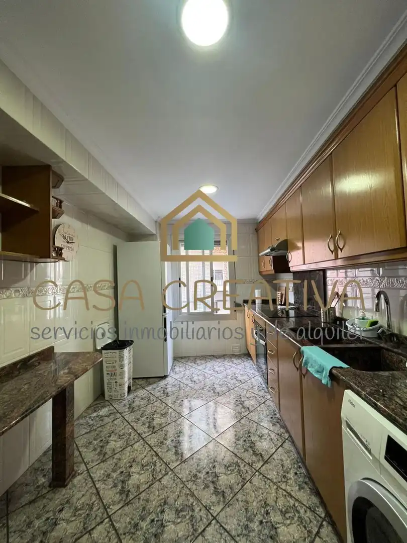 Kitchen of Flat for rent in Valencia  with Air Conditioner, Heating and Terrace