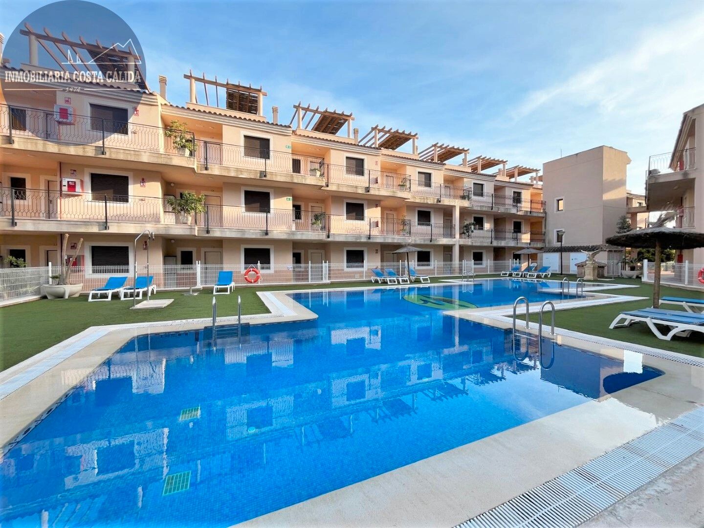 Swimming pool of Apartment for sale in Águilas  with Air Conditioner, Heating and Private garden